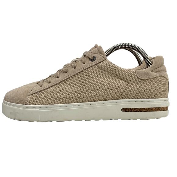 Birkenstock Sneaker Bend Low Canvas Suede 38 7 Women's Sandcastle Athletic Shoes - Picture 4 of 10